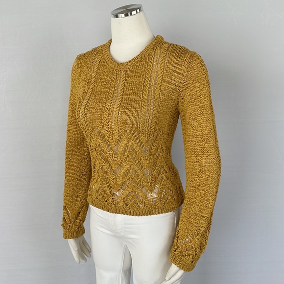 NWT BCBG Golden Yellow Sweater Size X Small - Picture 6 of 11
